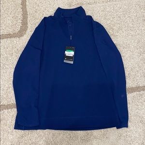 Womens XL navy 1/4 zip top